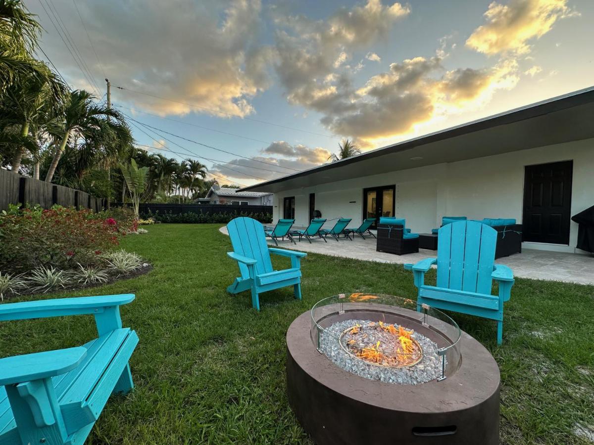 The Sun House - 3 Bed, 2 Bath, Private Pool, Fire Pit, Huge Backyard Vila Fort Lauderdale Exterior foto